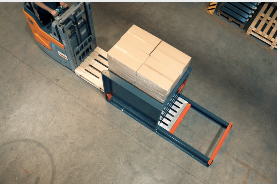 Palletwissel zonder te kantelen